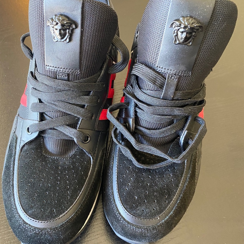 Versace Men’s Black and Red sneakers